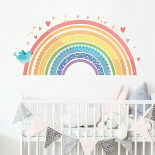 Rainbows & Lilies 2pc Pink Butterflies for Walls, Baby Girl Nursery Decor,  Party & Butterfly Baby Shower Decorations 