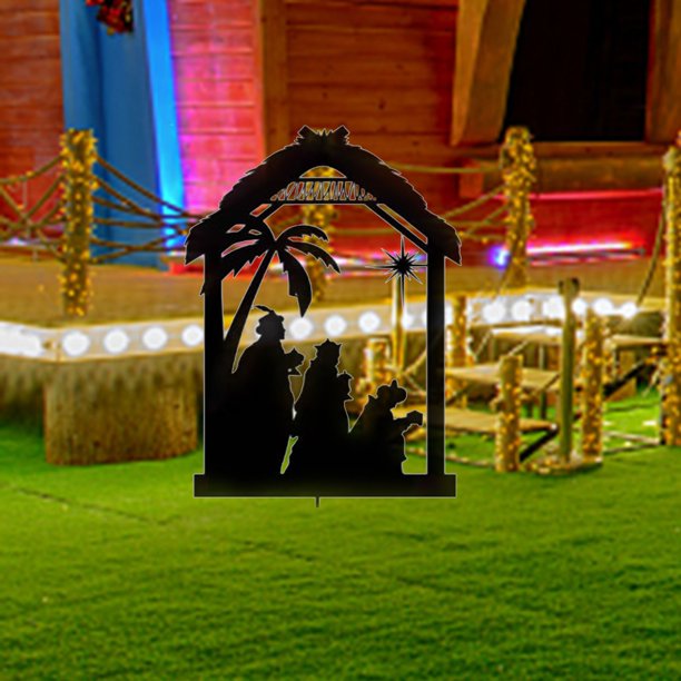 Augper Clearance Outdoor Nativity Scene Decor, Weatherproof Nativity