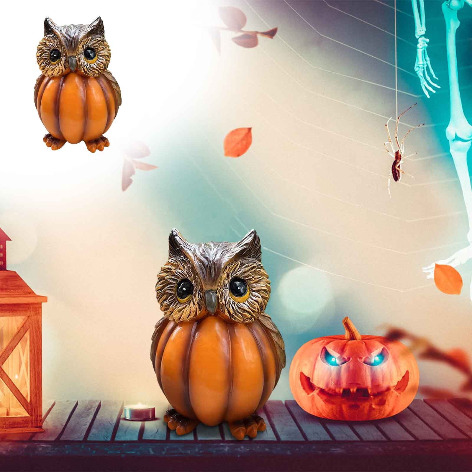 Augper Clearance Outdoor Owl Garden Statue, Resin Owl Figurine Garden