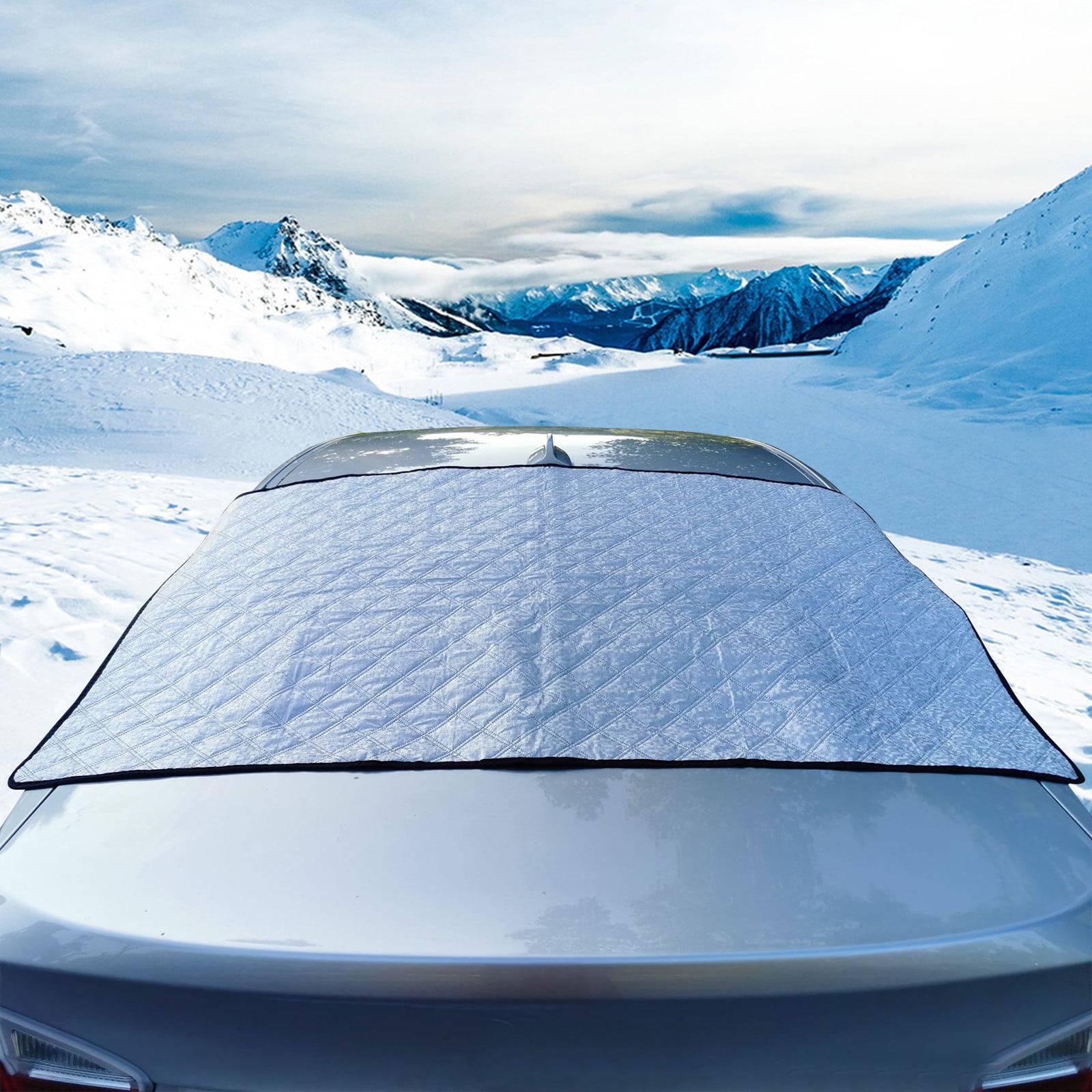 Augper Clearance Rear Window Snow Cover Best for Ice Frost Snow Removal All Weather Winter Summer Windshield Automotive Covers Sun