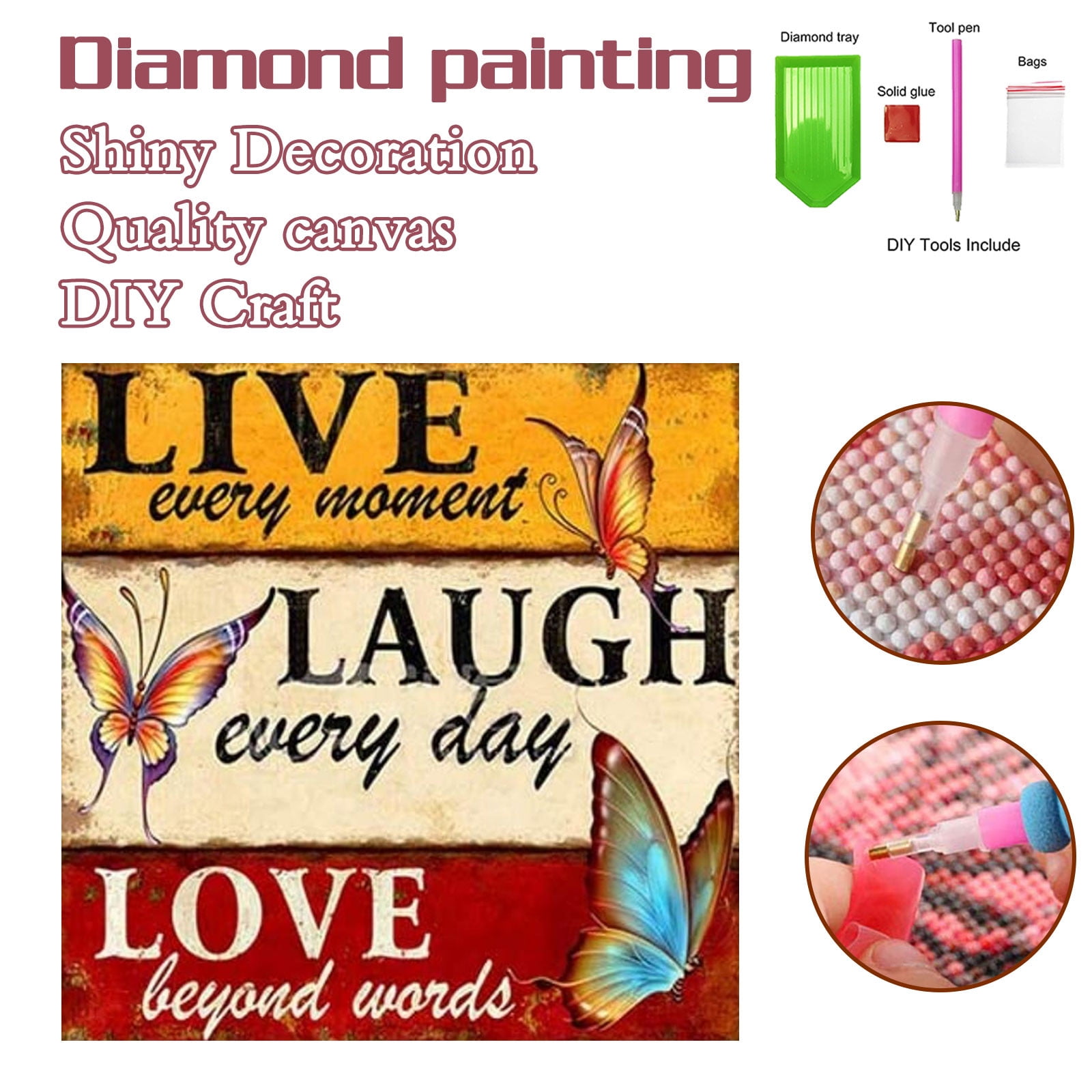 Augper Clearance Rhinestone Paintings Diamond 5D Embroidery DIY Pasted