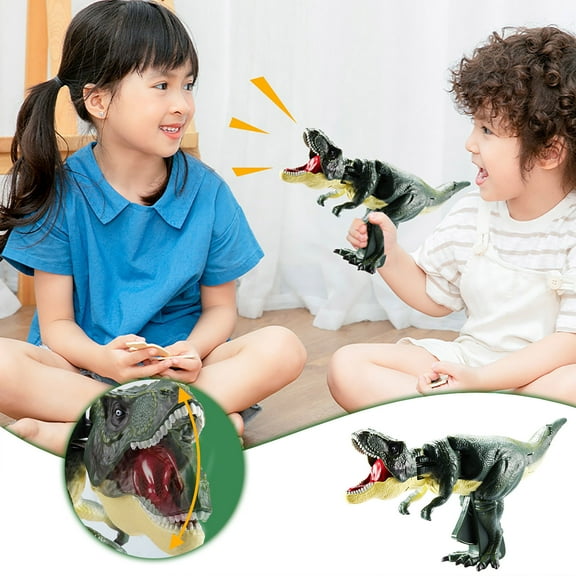 Augper Clearance Walking Dinosaur Interactive Electronic Pet Singing Toy Remote Control Leash Animated Musical Nodding Roar Wagging Tail Touch Recognition Gift for Toddlers Birthday