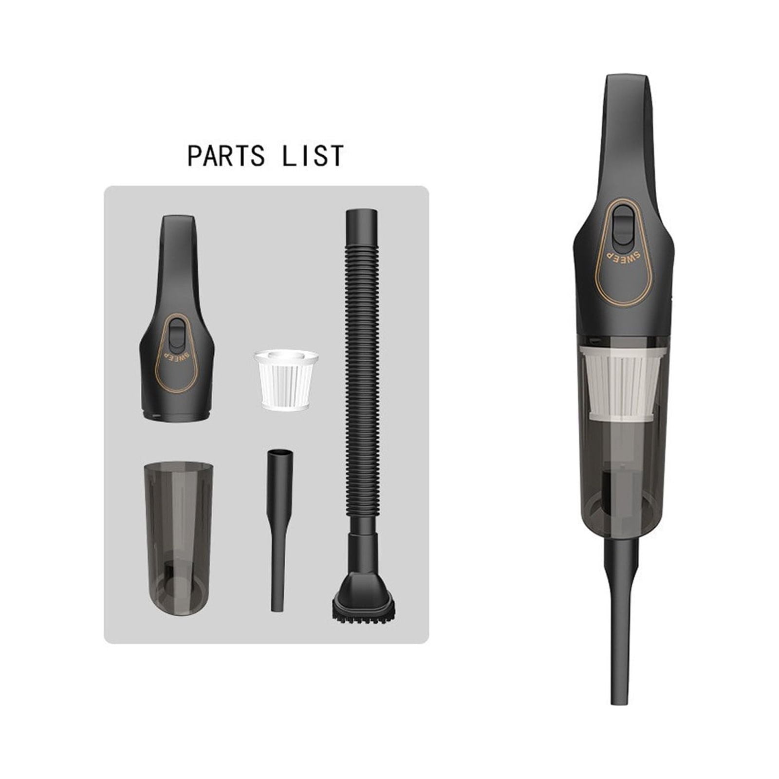 Augper Cordless Handheld Vacuum Cleaner, Rechargeable Car Vacuum