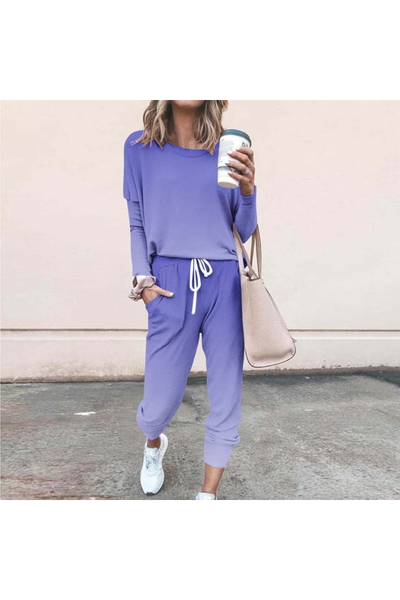 Fleece Sweatsuit 2 Piece Outfit Winter Sherpa Lined Tracksuit Warm Up Suits Thick Sweatshirt and Sweatpants Sets