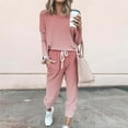 thumbnail image 1 of Augper Fleece Sweatsuit 2 Piece Outfit Winter Sherpa Lined Tracksuit Warm Up Suits Thick Sweatshirt and Sweatpants Sets, 1 of 1
