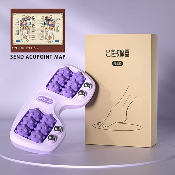 Augper Foot Massager Foot Foot Pedicure Home Leg Acupoint Magnetic Four-row Roller Foot Massager