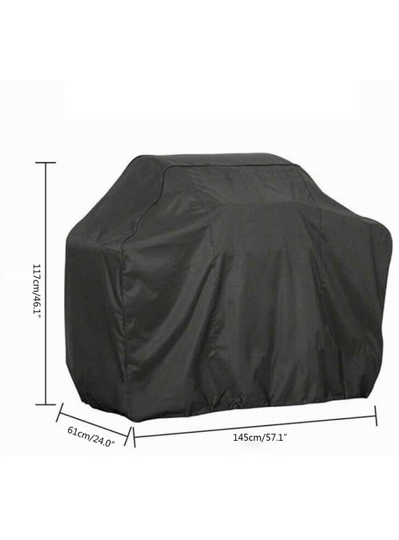 Augper Grill Cover Garden Waterproof Anti Dust Protective Outdoor Windproof Accessories BBQ Stove Shield UV Resistant Polyester Portable for Weber