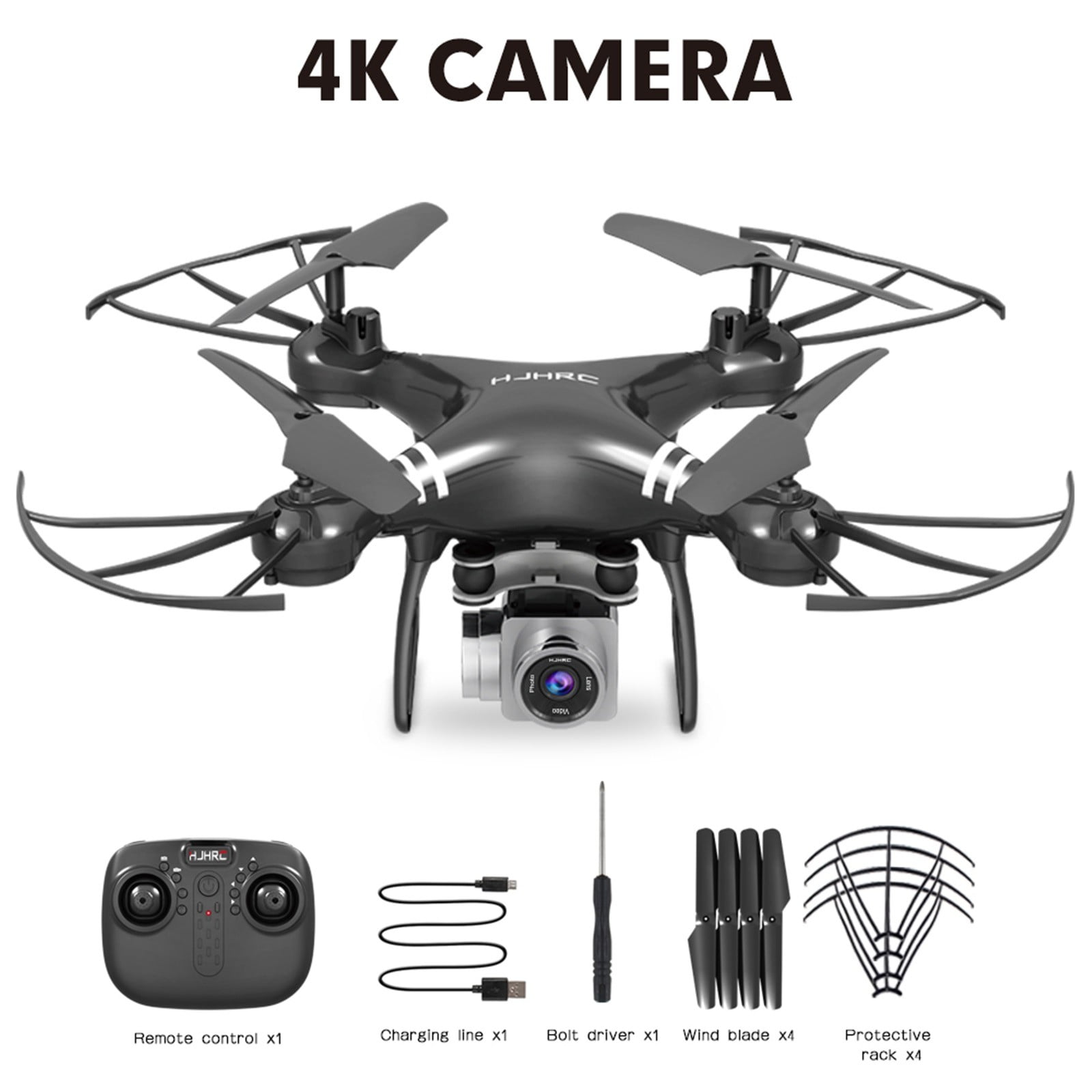 Augper HJ14W RC Drone Wifi Remote Control Airplane Selfie Quadcopter with 4K HD Camera