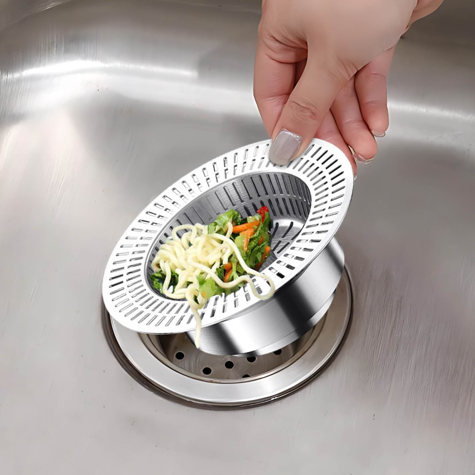 Augper Hair Catcher Bathroom Sink Bathroom Sink Stopper Strainer with ...