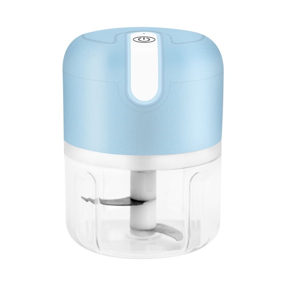 Augper Household Mini Electric Garlic Chopper Garlic Grinder Masher Garlic Mincer for Vegetable/Onions/Meat/Salad Stainless Steel Blade Waterproof