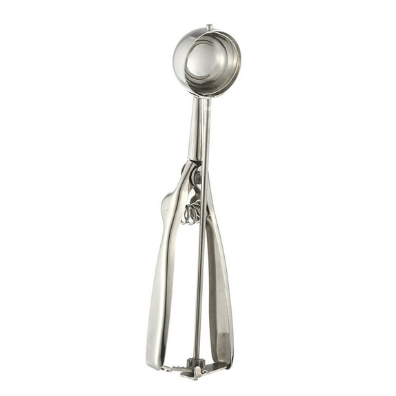 Augper Ice Cream Spoon Stainless Steel Spring Handle Masher Cookie Scoop High Quality Metal Melon Baller