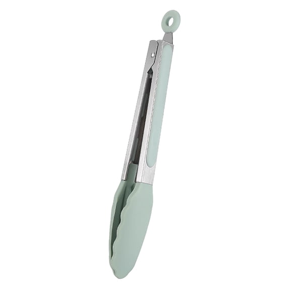 Augper Kitchen Tongs, 9-Inch Cooking Tongs with Premium Tips, Non-Stick Food Tongs with Heat Up To 480°F, 304 Stainless Steel