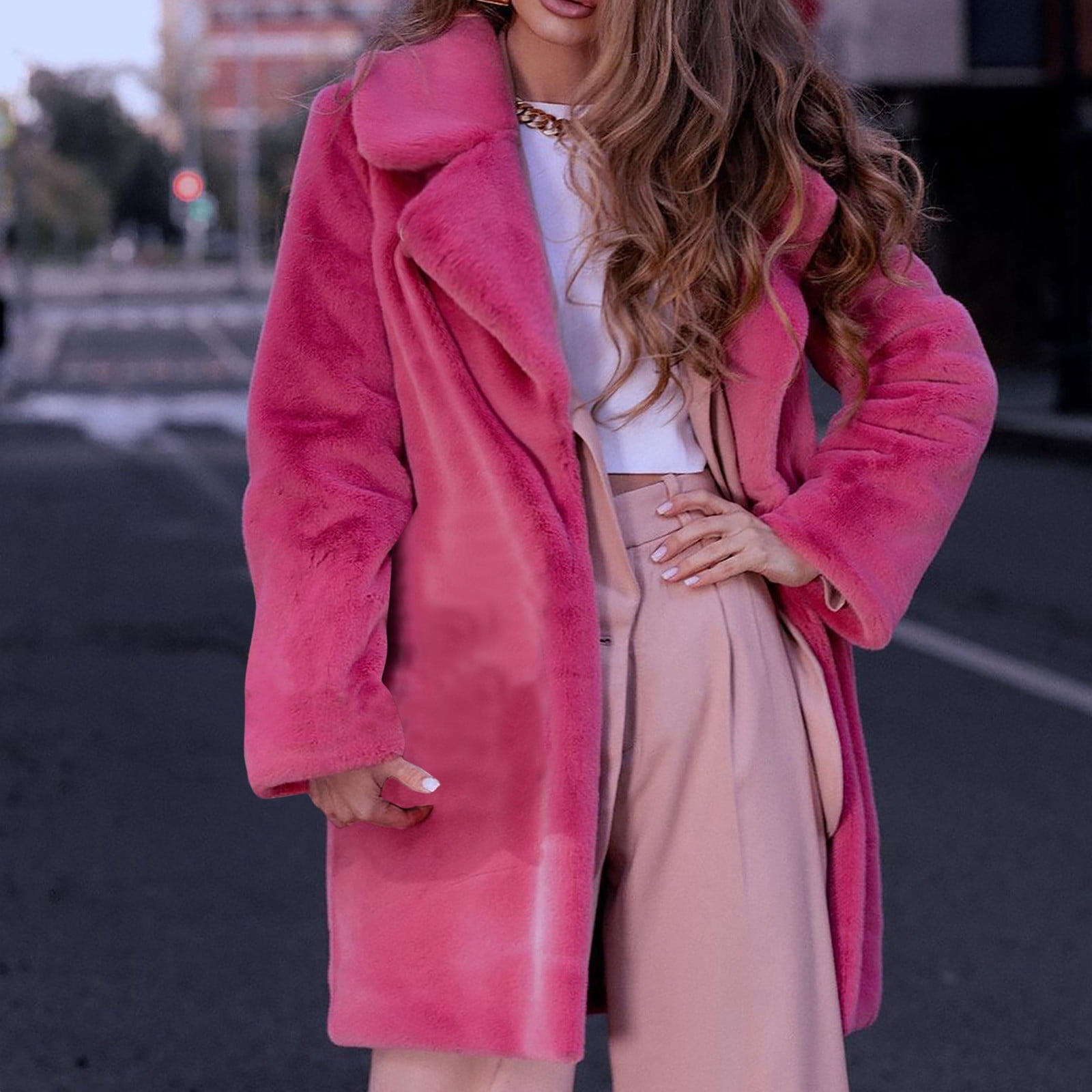 Pure Color Fur And Fur Coats Pure Color Fur And Fur Coats