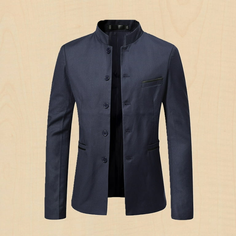 Augper Men s Casual Knit Blazer Suit Jackets Button Lightweight Unlined Sport Coat Walmart