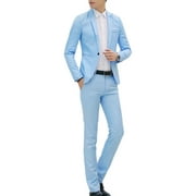 Augper Men's Fashion Suit Coat + Shirt + Suit Pants Three Piece Set