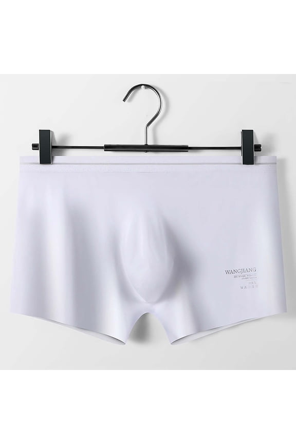 Men's Solid Color Ice Silk Seamless Briefs