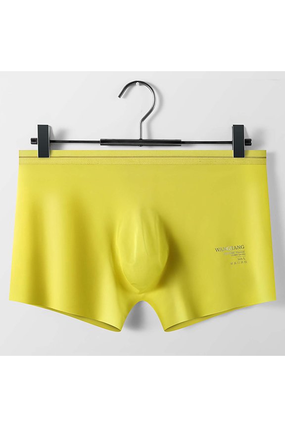 Men's Solid Color Ice Silk Seamless Briefs
