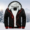 thumbnail image 1 of Augper Mens Hoodie Winter Warm Villus Zipper Sweater Jacket Outwear Coat, 1 of 5