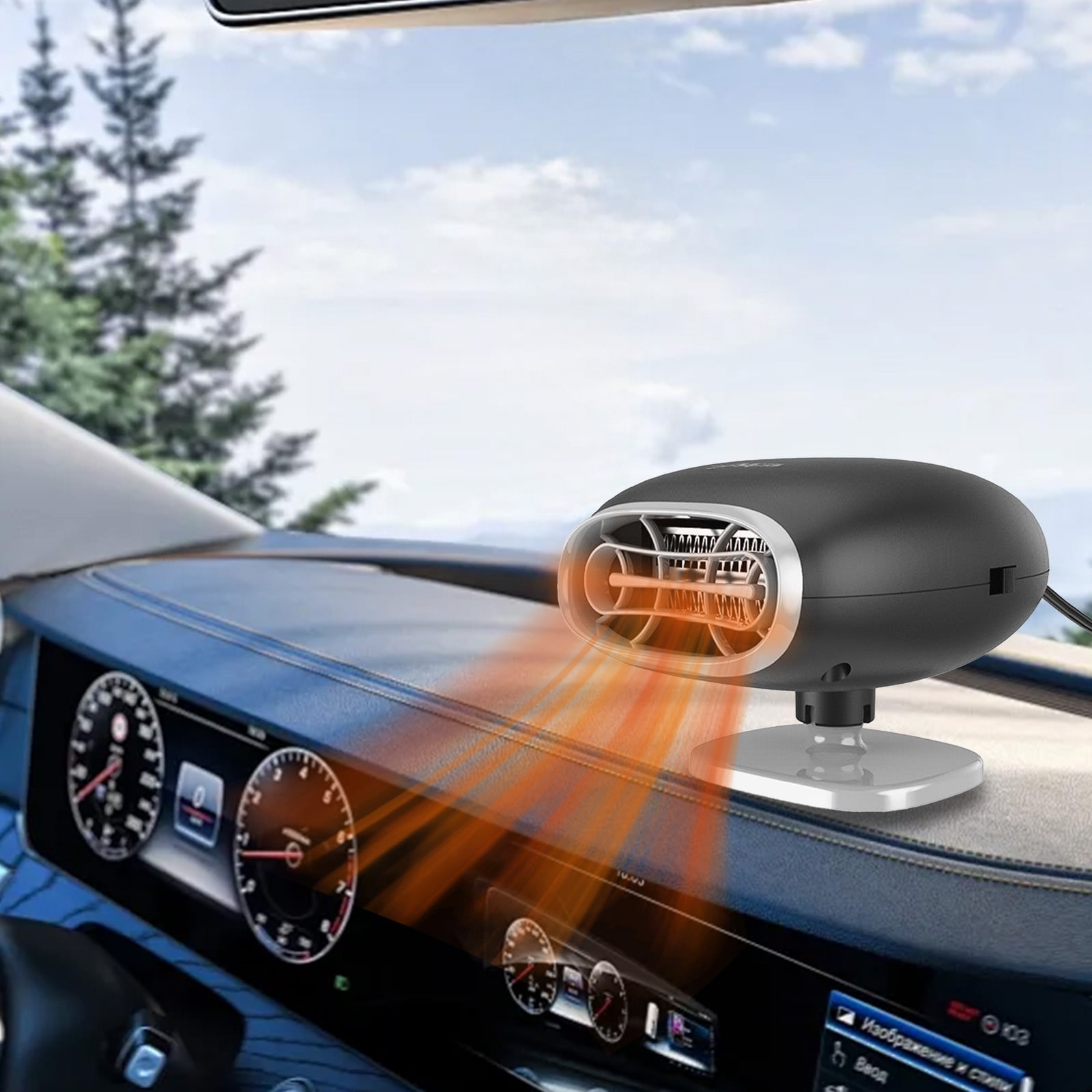 Augper New Car Heater, 12V Windshield Defogger Defroster Car Heater