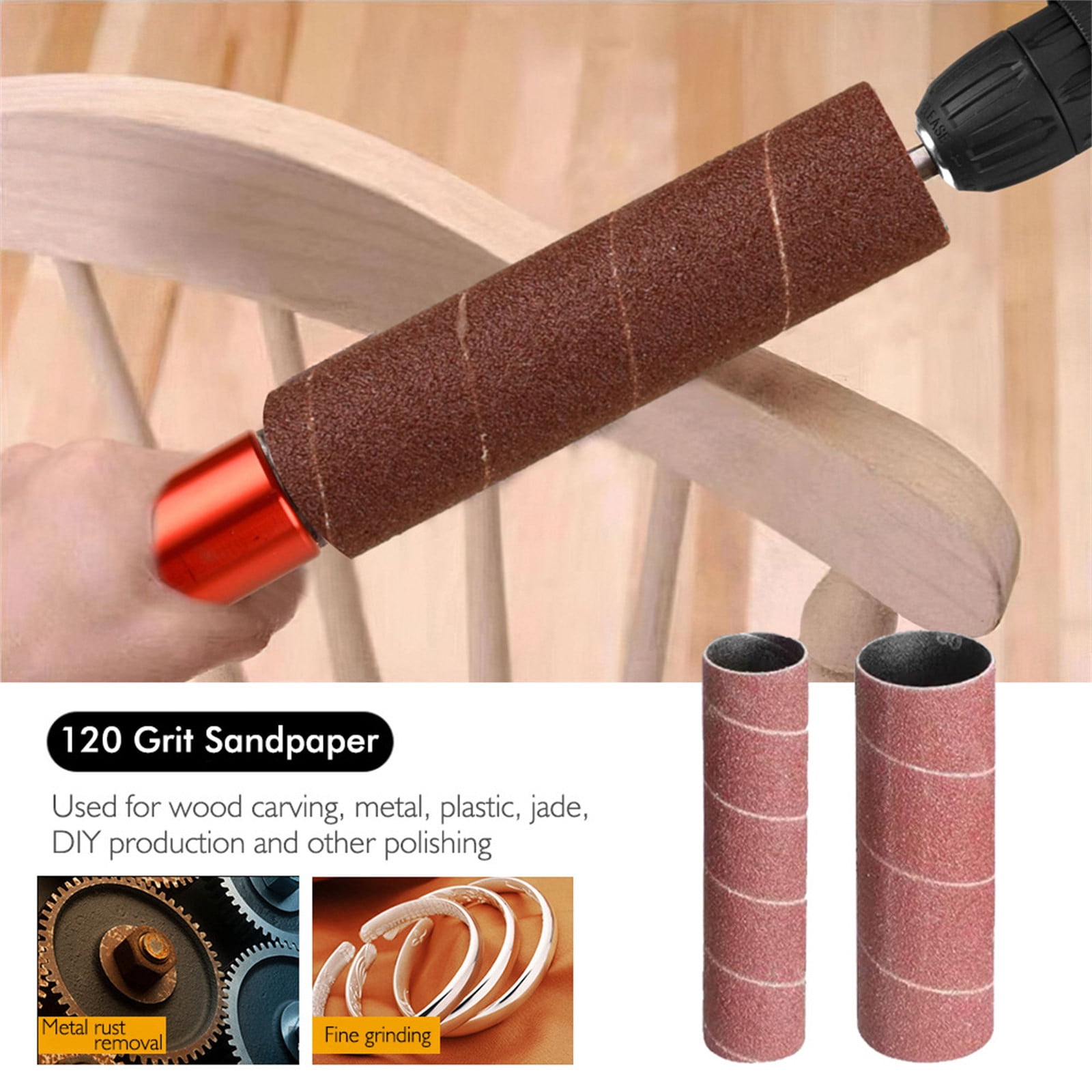 Augper New MultiSurfaces Spindle Sander Adapter Kit with 10PCS