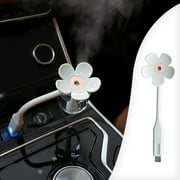 Augper New USB Mini 5 Leaf Flower Car Humidifier Home Folding Bending Negative Atomizer Water Replenisher Meter