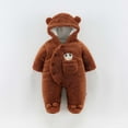 thumbnail image 1 of Augper Newborn Baby Winter Girls Boys Clothes Warm Overall Rompers Jumpsuit, 1 of 3