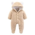 thumbnail image 1 of Augper Newborn Baby's Day Winter Girls Boys Clothes Warm Overall Rompers Jumpsuit, 1 of 3