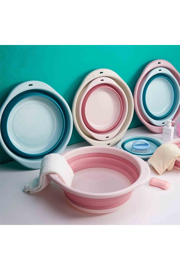 Plastic Basin, Travel Folding Basin, Household Portable Washbasin, Laundry Basin