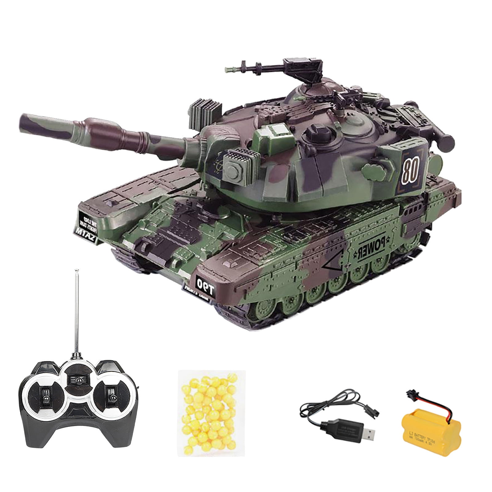 Augper Remote Control Tank for Boys Kids Simulated Army Tank Toy, 1