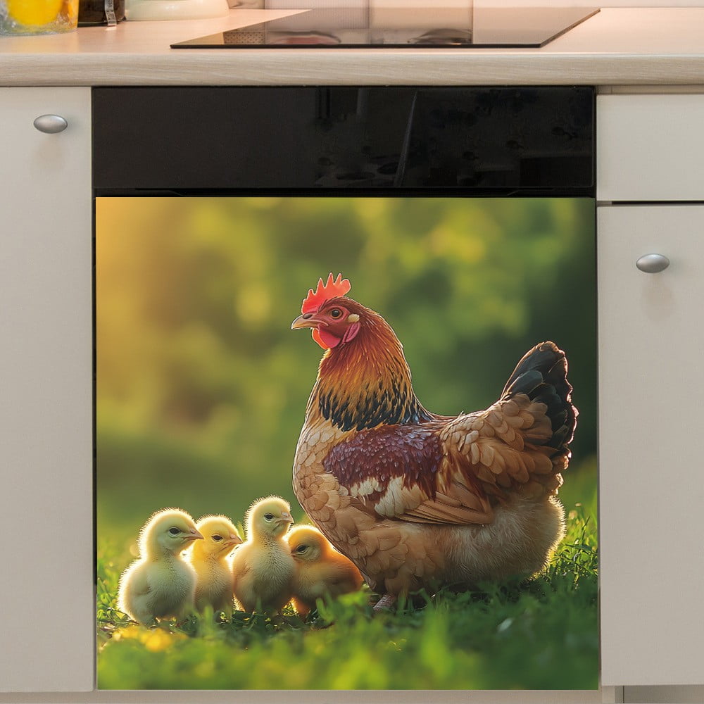Augper Rustic Rooster Kitchen Dishwasher Home Landscaping