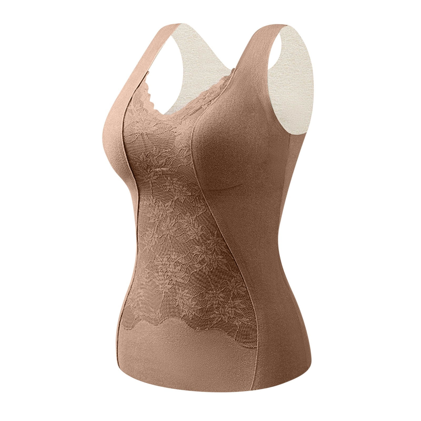 Augper Shapewear Camisoles With Built in Bra Tummy Control Compression