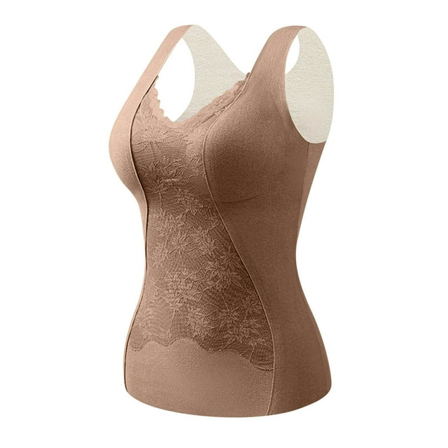 Augper Shapewear Camisoles With Built in Bra Tummy Control Compression