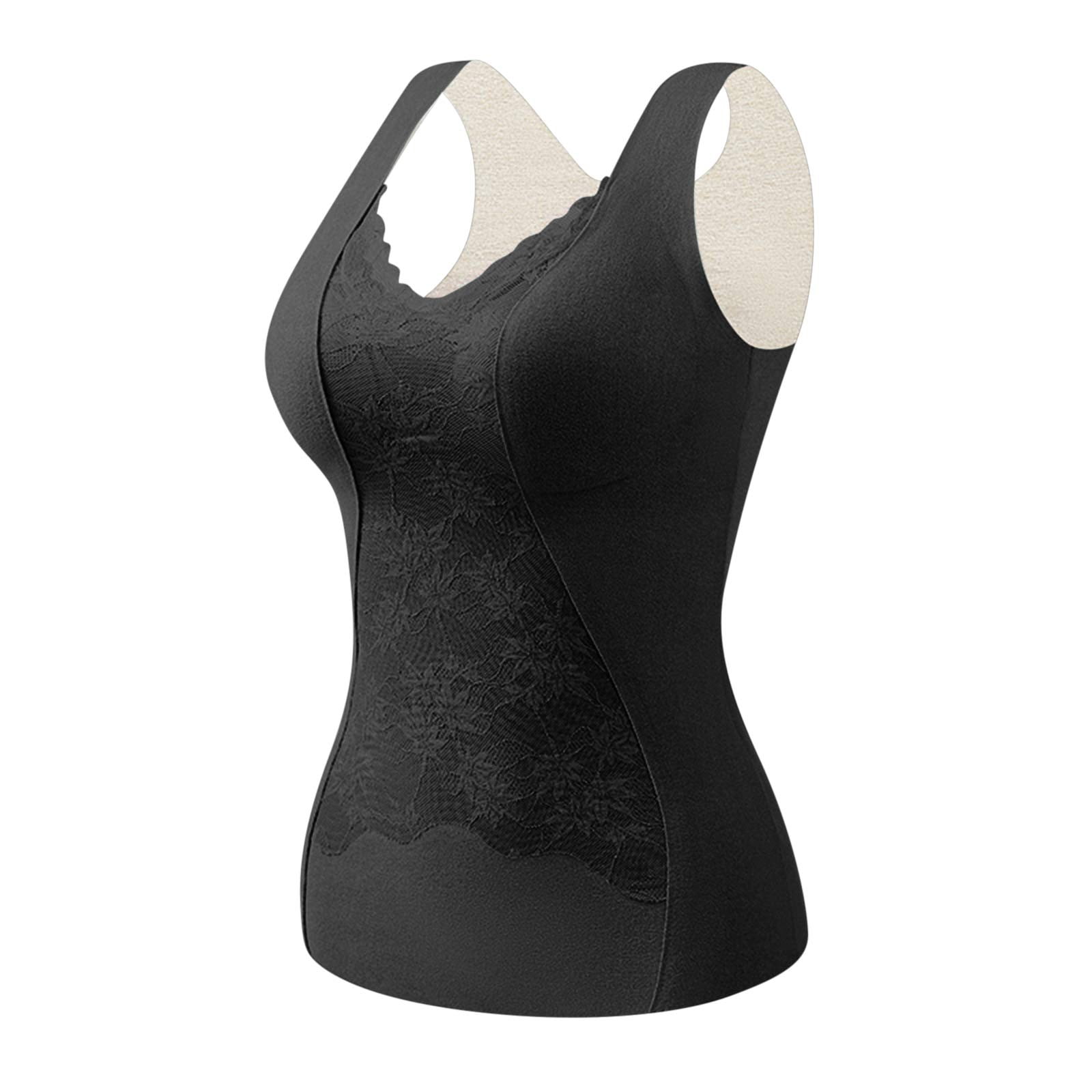 Augper Shapewear Camisoles With Built in Bra Tummy Control Compression