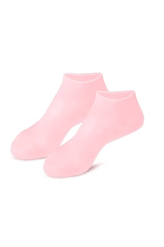 Silicone Moisturizing Socks, Softening Dry Cracked Feet Rough Skins & Anti Slip Aloe Socks, for Dry Cracked Feet Women, Calluses, Spa Gel Socks Foot Care