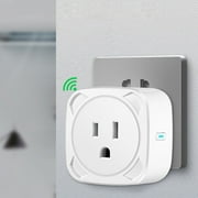 Augper Smart Plug WiFi Outlet With Remote Control & Timer Function Work With & Assitant 10A Smart Socket No Hub Required 2.4G Wi-Fi On-ly