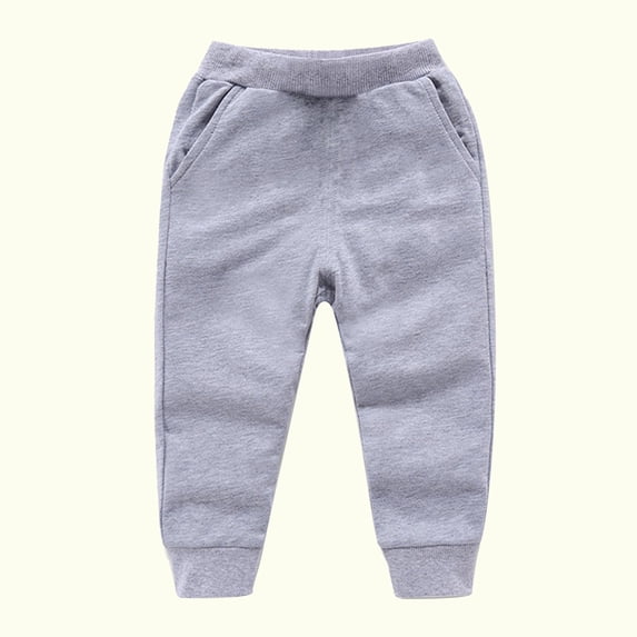 Augper Toddler Baby's Day Boys Girls Candy Color Solid Color Leggings Casual Kids Sports Pants