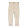 thumbnail image 1 of Augper Toddler Kids Big Boy Fashion Cute Solid Color Stripe Casual School Uniform Suit Pants Trousers, 1 of 2