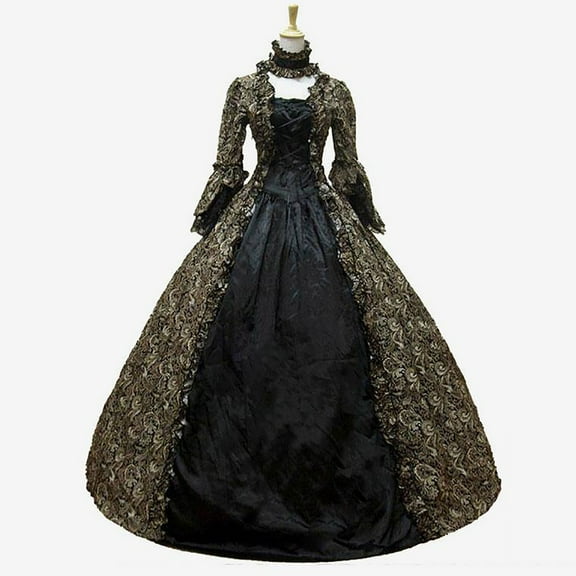 Augper Victorian Dress for Women Vintage,Womens Rococo Dress Gothic Medieval Renaissance Dress Victorian Ball Gown