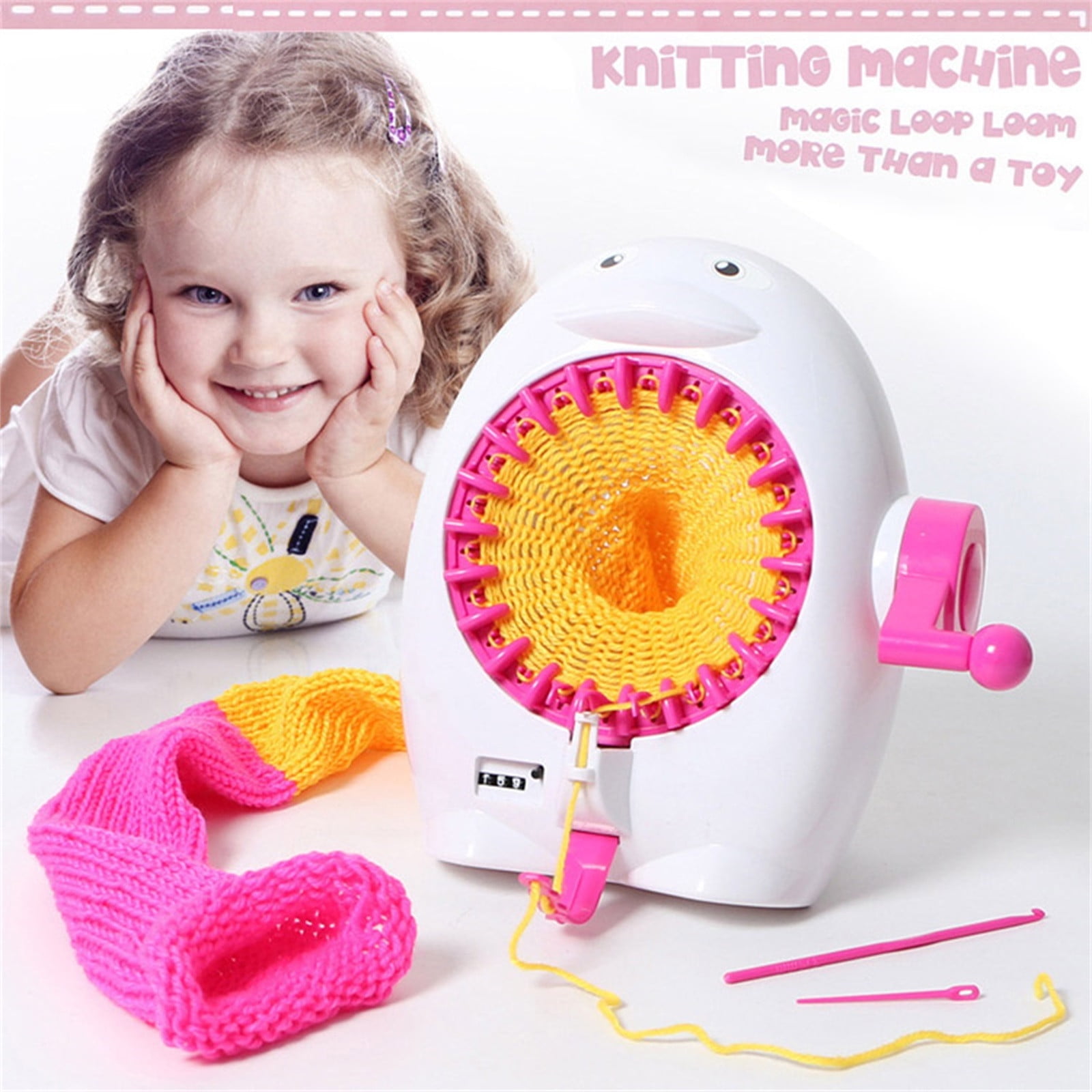 Augper Weaving Knitting Machine Round Knitting Looms Kit DIY Sewing Toy Set