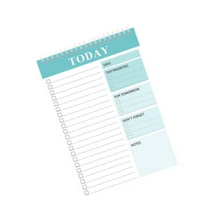 Post-it Noted, Blue Daily Planner Pad, 4.9 in. x 7.7 in., 100 Sheets
