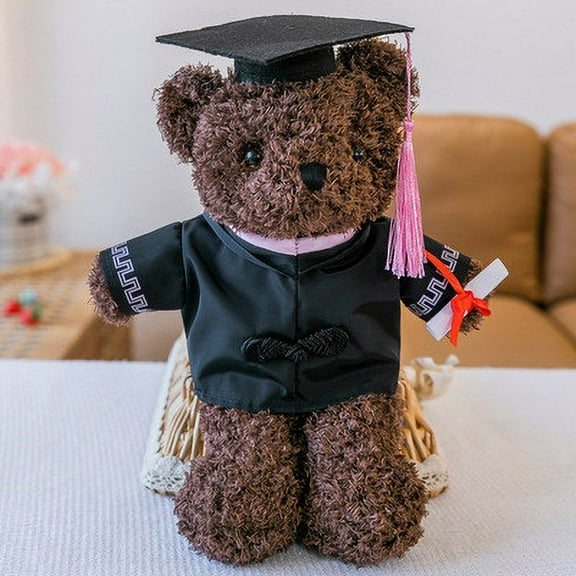 Augper Wholesale Class Of 2023 Graduation Plush Stuffed -Bear In Black Cap, 11.8 Inches Graduation Plush Gradua