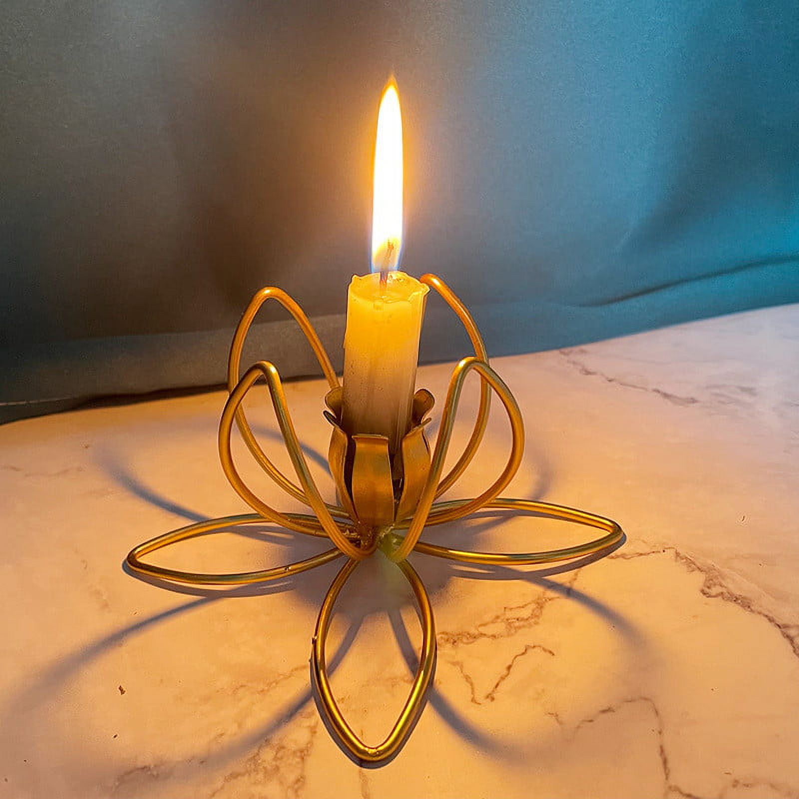 Augper Wholesaler Candle Holder, Iron Metal Christmas Cute Candle