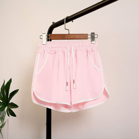 Augper Women Solid Pocket Shorts Casual Wear Work Out Shorts Pants