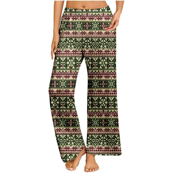 Augper Women's Christmas Pajama Pants, Cotton Sleepwear Plaid Pajamas