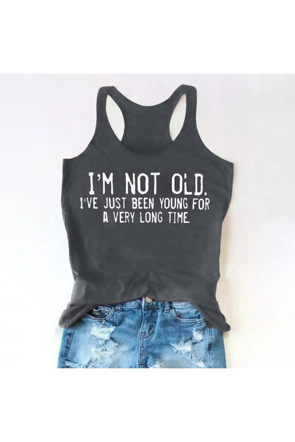 Women's Drinking Tank Tops Adult Girls Summer Beach Funny Graphic Racerback Tanks Vest Sayings Blouse