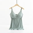 thumbnail image 1 of Augper Women's Round-Neck Solid Color Sleeveless Breast Feeding Pregnant Nursing Women Cami Tank Tops T-Shirt, 1 of 5