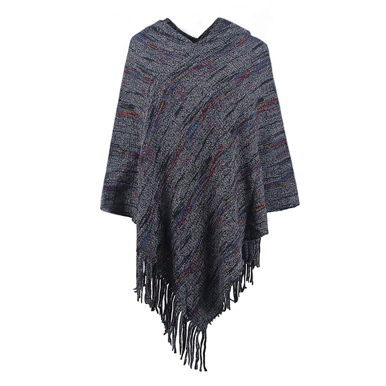 Augper Women's Shawl Wrap Poncho Ruana Cape Open Front Cardigan Shawls