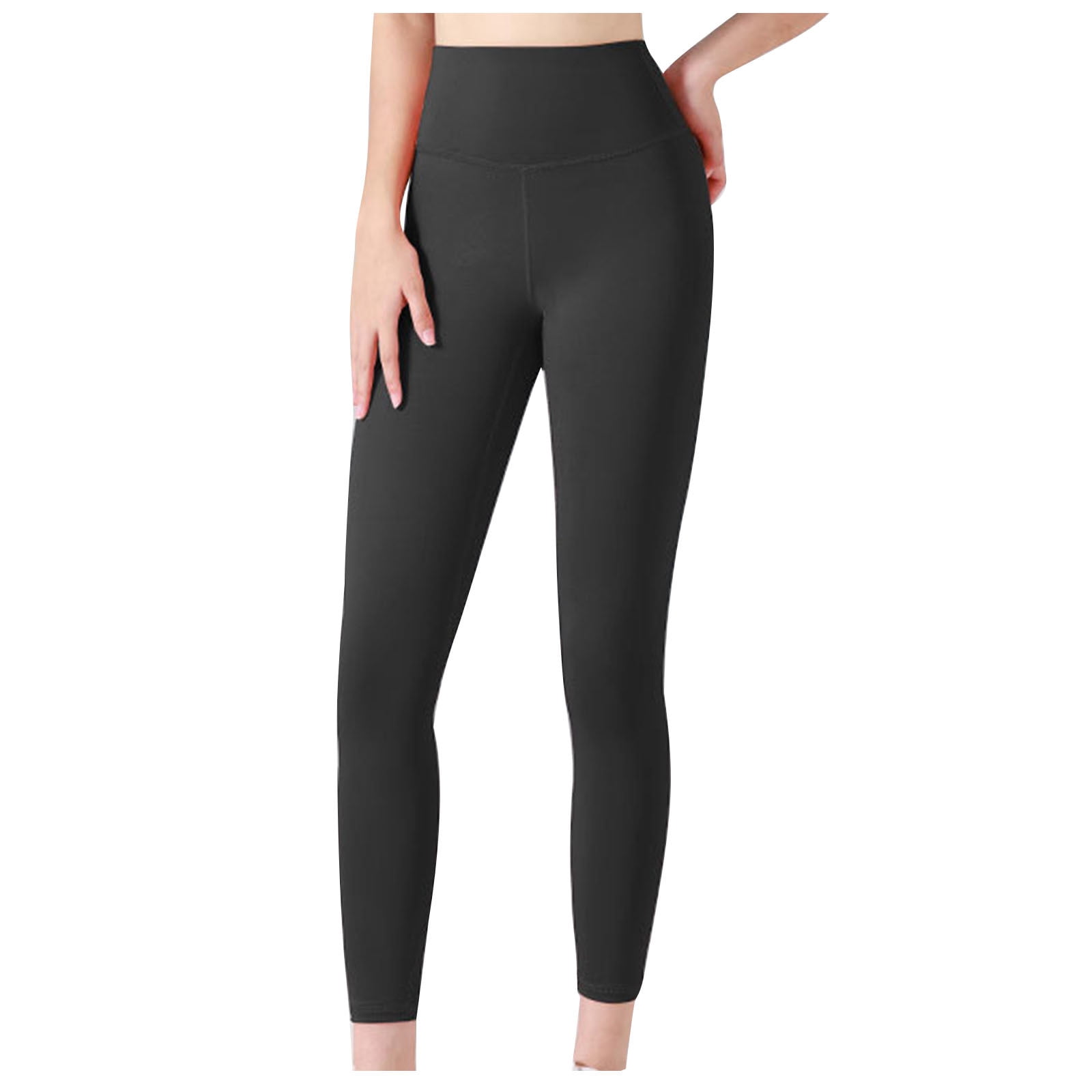 Augper Women's Super High Waist Yoga Pants Slant Pockets Fitness Running  Training Stretch Quick Dry Tight Sports Pants
