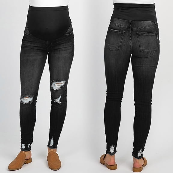 Augper Womens Casual Wide Leg Jeans High Waisted Denim Long Pants Fashion Boyfriend Baggy Trousers with Pockets
