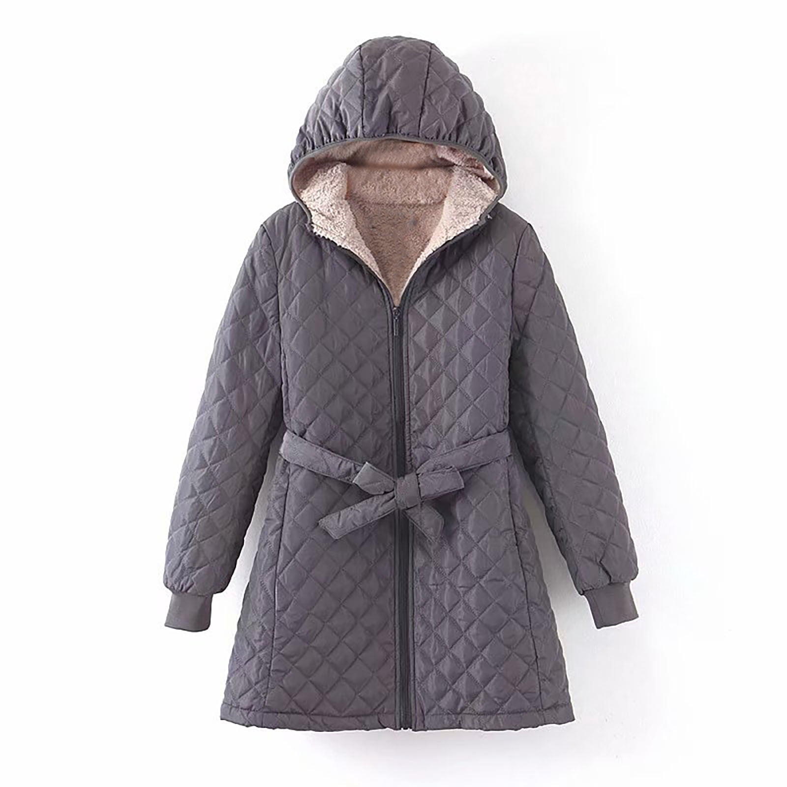 Manteau D'Hiver Femme - Doudoune Matelassée Avec Capuche, Chaude, Coupe Slim, Automne Hiver
